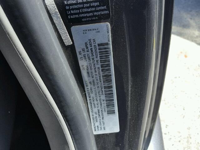 3VWPW31C46M408558 - 2006 VOLKSWAGEN NEW BEETLE 灰色 照片 10