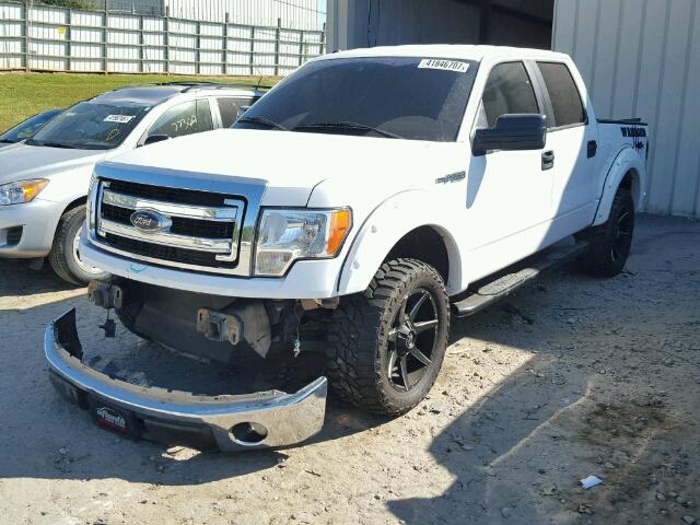 1FTFW1EF9EKD76171 - 2014 FORD F150 SUPER WHITE photo 2