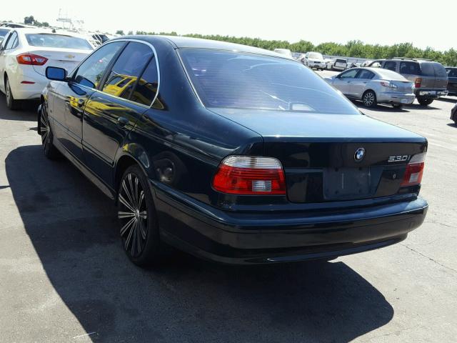 WBADT63431CF06710 - 2001 BMW 530 I AUTO GREEN photo 3