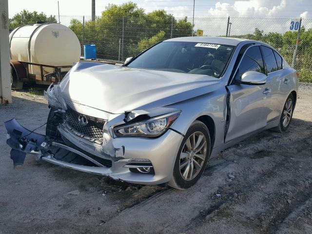 JN1EV7AP7HM741653 - 2017 INFINITI Q50 PREMIU SILVER photo 2