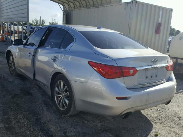 JN1EV7AP7HM741653 - 2017 INFINITI Q50 PREMIU SILVER photo 3