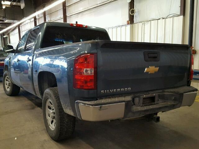 1GCPKPE79CF220391 - 2012 CHEVROLET SILVERADO BLUE photo 3