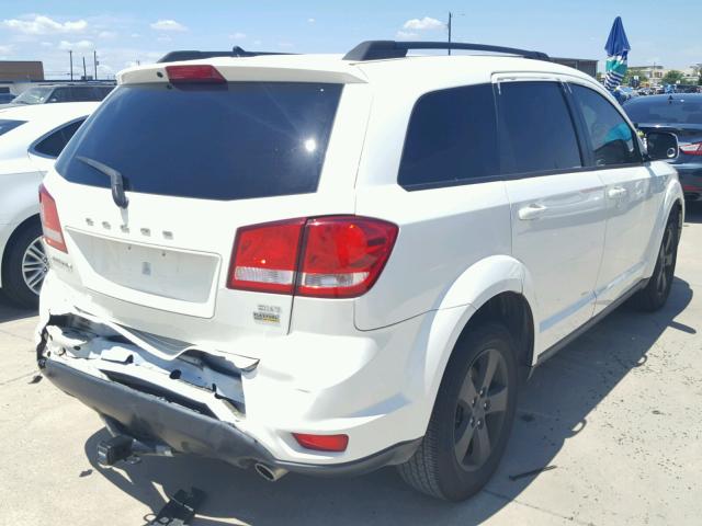 3C4PDCBGXCT207954 - 2012 DODGE JOURNEY SX WHITE photo 4