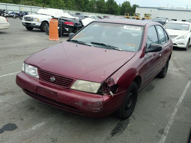 3N1AB41D5VL035430 - 1997 NISSAN SENTRA RED photo 2