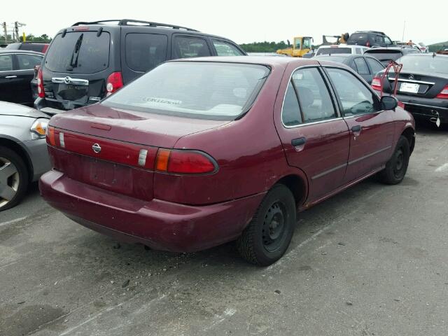 3N1AB41D5VL035430 - 1997 NISSAN SENTRA RED photo 4