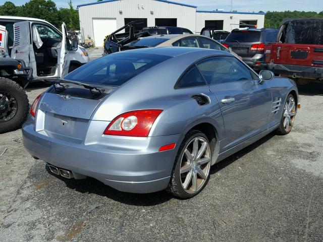 1C3AN69L95X027786 - 2005 CHRYSLER CROSSFIRE SILVER photo 4