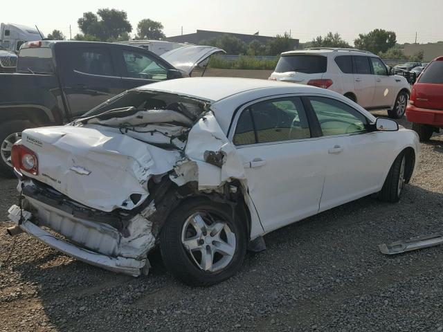 1G1ZC5EB6AF275160 - 2010 CHEVROLET MALIBU 1LT WHITE photo 4