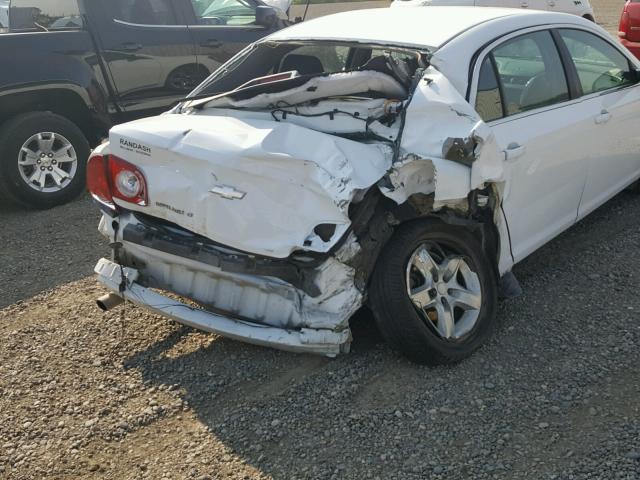1G1ZC5EB6AF275160 - 2010 CHEVROLET MALIBU 1LT WHITE photo 9