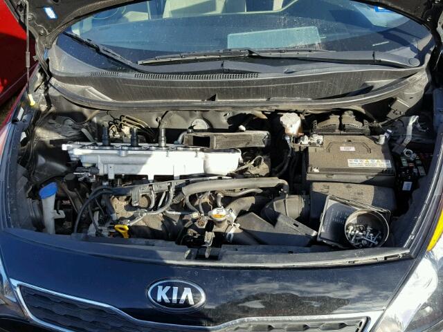 KNADN5A30F6514975 - 2015 KIA RIO EX BLACK photo 7