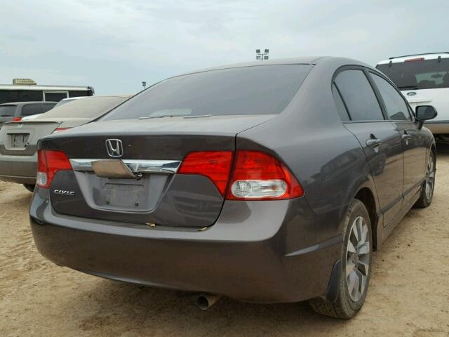 19XFA1F89AE035882 - 2010 HONDA CIVIC GRAY photo 4