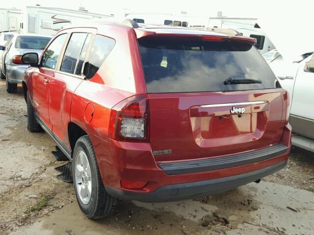 1C4NJCBA2ED789357 - 2014 JEEP COMPASS RED photo 3