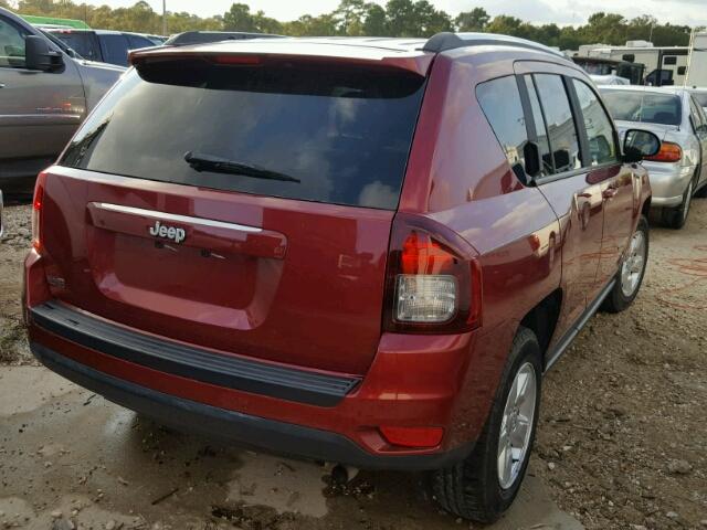 1C4NJCBA2ED789357 - 2014 JEEP COMPASS RED photo 4