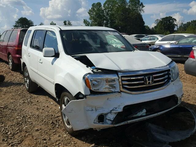 5FNYF3H56DB044319 - 2013 HONDA PILOT EXL WHITE photo 1