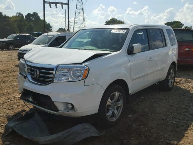 5FNYF3H56DB044319 - 2013 HONDA PILOT EXL WHITE photo 2