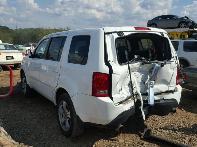 5FNYF3H56DB044319 - 2013 HONDA PILOT EXL WHITE photo 3