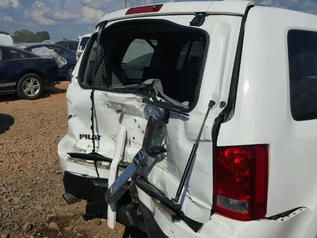 5FNYF3H56DB044319 - 2013 HONDA PILOT EXL WHITE photo 9