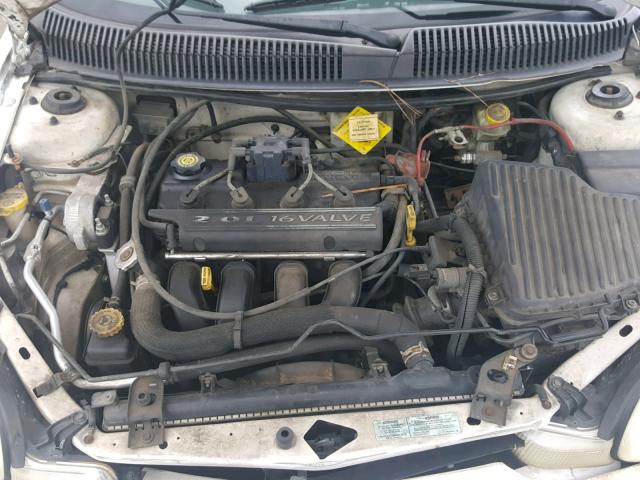 1B3ES46C81D112307 - 2001 DODGE NEON SE WHITE photo 7