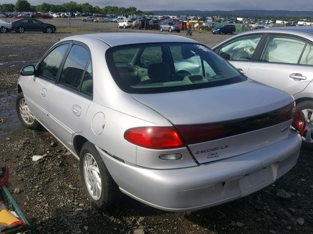 1FALP13PXVW365819 - 1997 FORD ESCORT LX SILVER photo 3