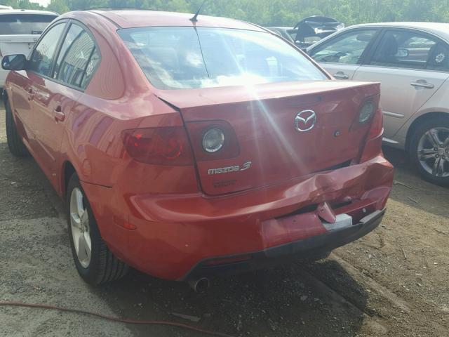 JM1BK12F941115920 - 2004 MAZDA 3 I RED photo 3