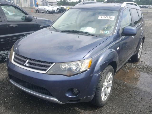 JA4MT41X47Z022059 - 2007 MITSUBISHI OUTLANDER BLUE photo 2