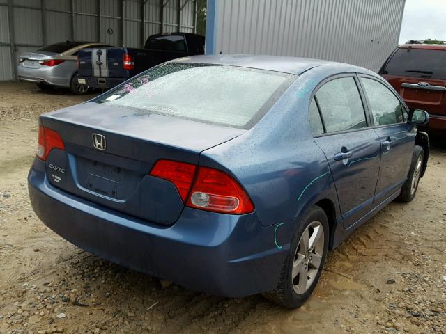 2HGFA16998H505367 - 2008 HONDA CIVIC EXL 蓝色 照片 4