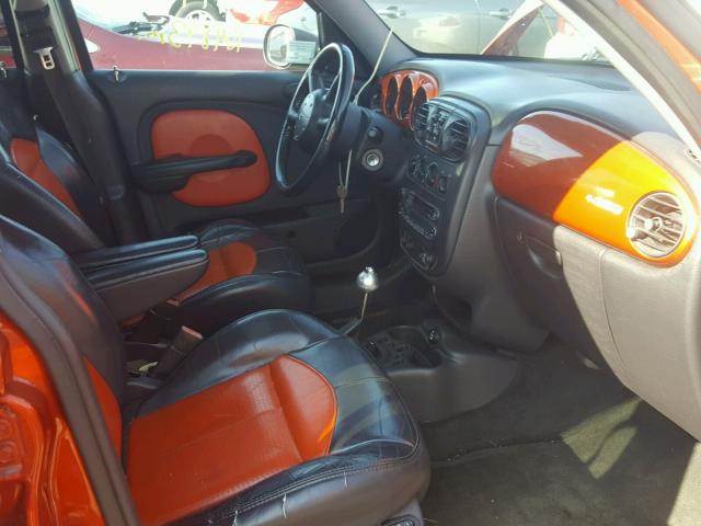 3C8FY78G53T618899 - 2003 CHRYSLER PT CRUISER ORANGE photo 5