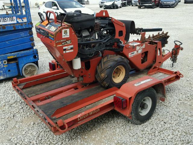 CMWRT12XKB0000836 - 2011 DITCH WITCH TRENCHER BURGUNDY photo 4