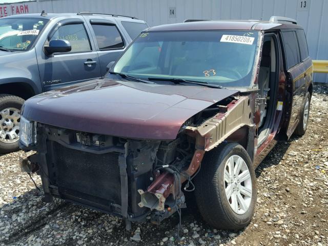 2FMGK5BC5CBD10009 - 2012 FORD FLEX SE BURGUNDY photo 2