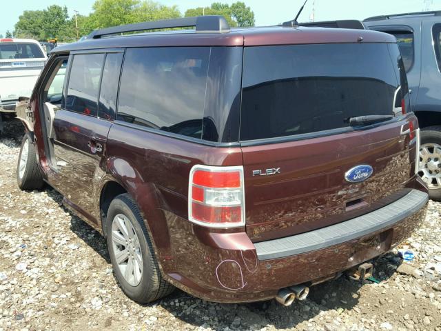 2FMGK5BC5CBD10009 - 2012 FORD FLEX SE BURGUNDY photo 3