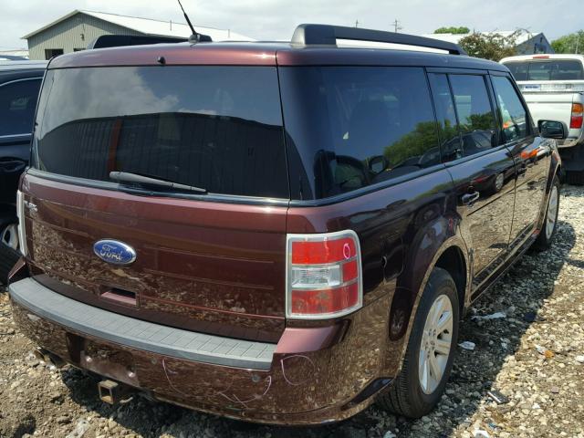 2FMGK5BC5CBD10009 - 2012 FORD FLEX SE BURGUNDY photo 4