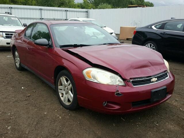2G1WK151X69263843 - 2006 CHEVROLET MONTE CARL 栗色 照片 1