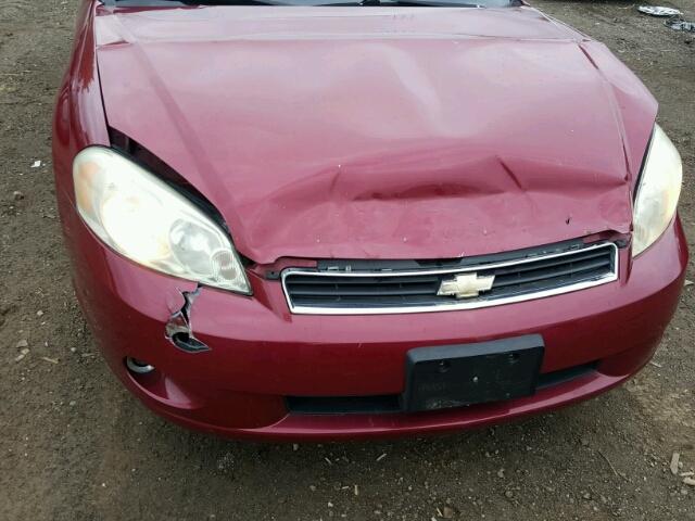 2G1WK151X69263843 - 2006 CHEVROLET MONTE CARL 栗色 照片 10