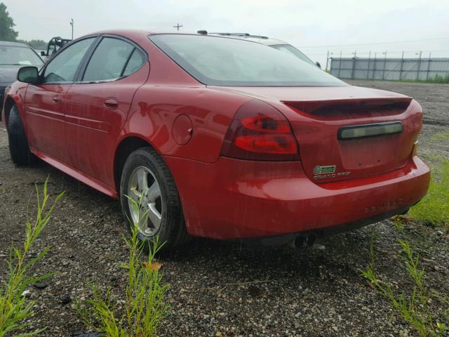 2G2WP552381191849 - 2008 PONTIAC GRAND PRIX წითელი ფოტო 3