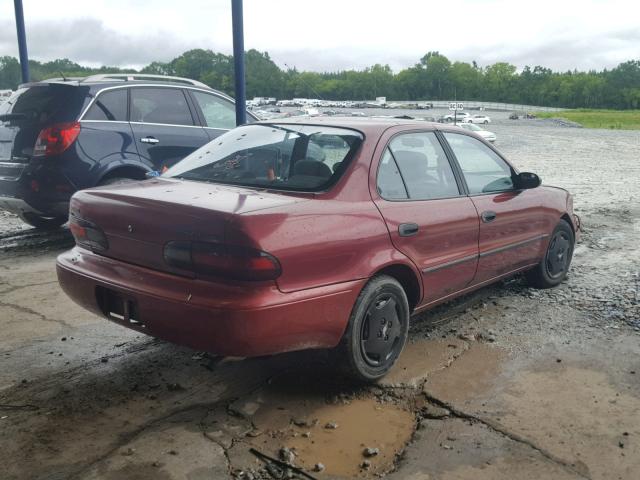 1Y1SK5362PZ018470 - 1993 GEO PRIZM BASE BURGUNDY photo 4