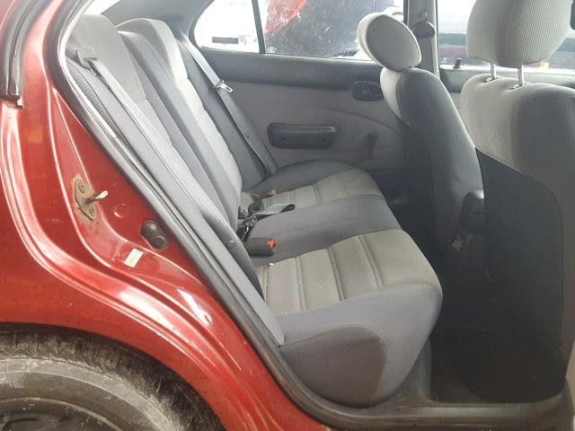 1Y1SK5362PZ018470 - 1993 GEO PRIZM BASE BURGUNDY photo 6