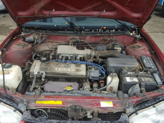 1Y1SK5362PZ018470 - 1993 GEO PRIZM BASE BURGUNDY photo 7