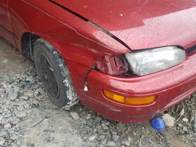 1Y1SK5362PZ018470 - 1993 GEO PRIZM BASE BURGUNDY photo 9