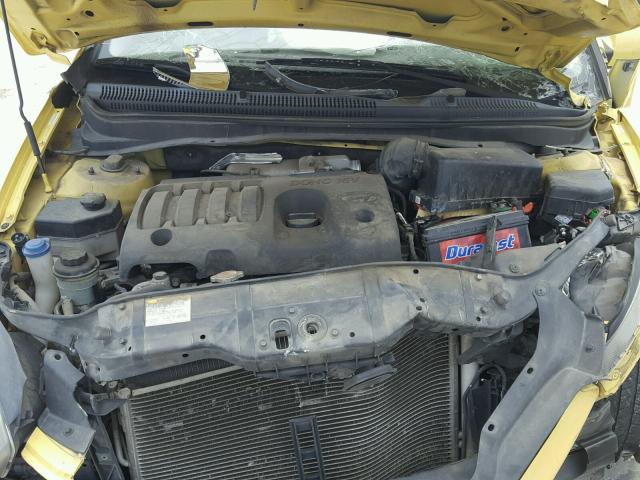 KMHCM36C99U127190 - 2009 HYUNDAI ACCENT GS YELLOW photo 7