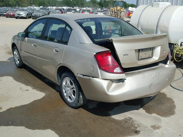 1G8AJ52FX4Z218569 - 2004 SATURN ION LEVEL GOLD photo 3
