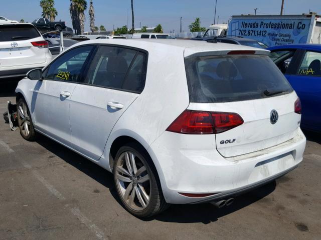 3VW217AU6FM043485 - 2015 VOLKSWAGEN GOLF WHITE photo 3