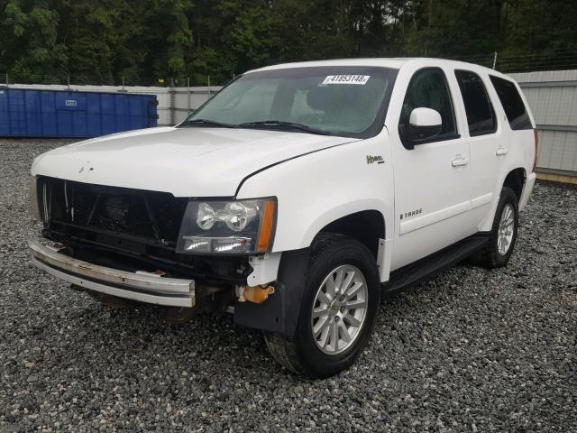 1GNFK135X9R109406 - 2009 CHEVROLET TAHOE HYBR WHITE photo 2