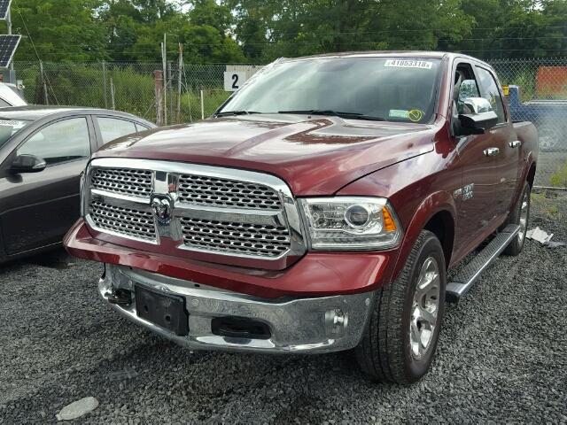 1C6RR7NT2GS259782 - 2016 RAM 1500 LARAM RED photo 2