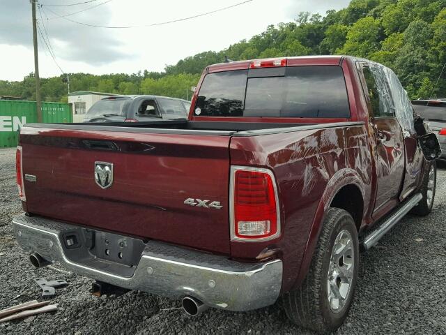 1C6RR7NT2GS259782 - 2016 RAM 1500 LARAM RED photo 4