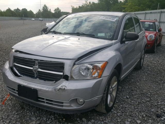 1B3CB3HAXBD242619 - 2011 DODGE CALIBER MA GRAY photo 2