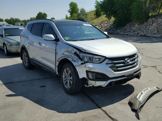 5XYZUDLBXEG153700 - 2014 HYUNDAI SANTA FE S SILVER photo 1