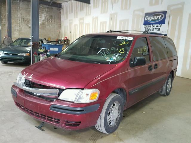 1GNDX03E93D194343 - 2003 CHEVROLET VENTURE MAROON photo 2