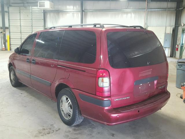 1GNDX03E93D194343 - 2003 CHEVROLET VENTURE MAROON photo 3