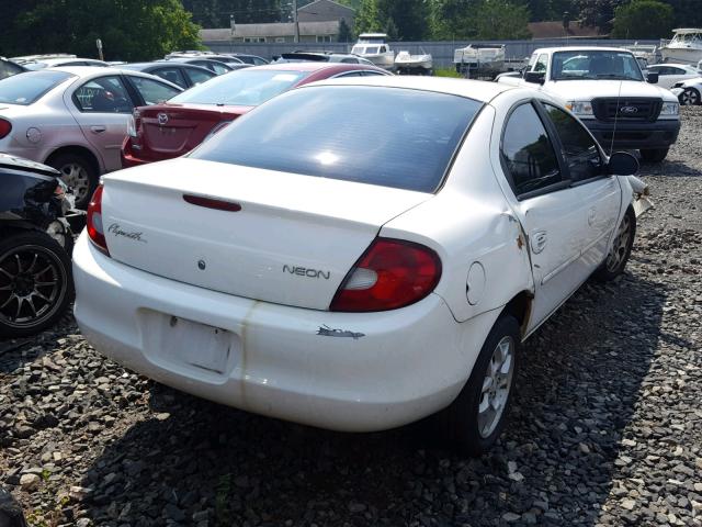 1P3ES46C21D295721 - 2001 PLYMOUTH NEON BASE 白色 照片 4