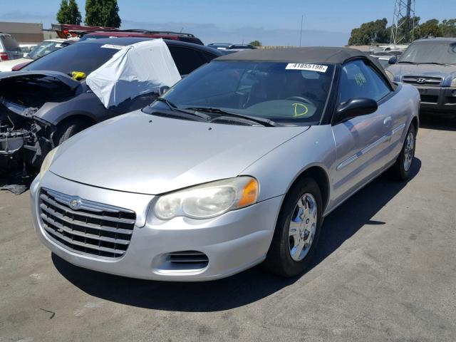 1C3EL45X04N327473 - 2004 CHRYSLER SEBRING LX SILVER photo 2