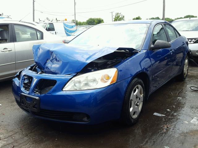 1G2ZF58B474156655 - 2007 PONTIAC G6 VALUE L BLUE photo 2